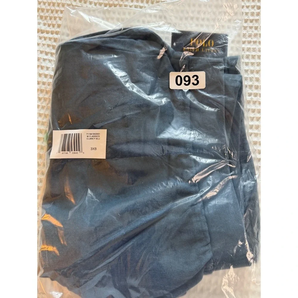 Polo Ralph Lauren Fleece Shorts Mens 3XB Blue Big Pony Graphic Sweatshorts